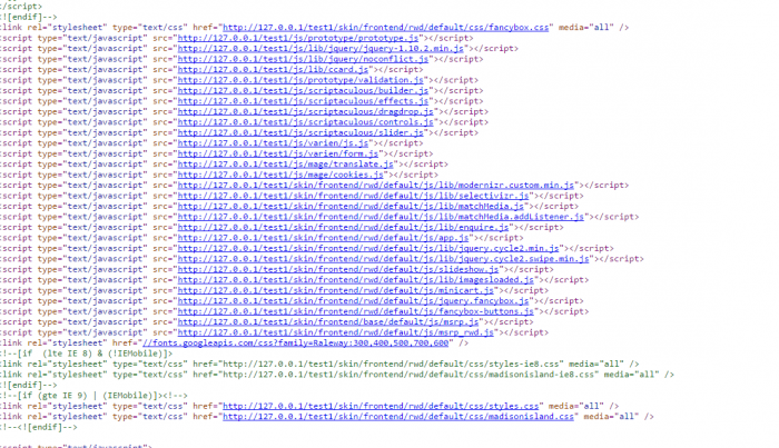 script html pour site web