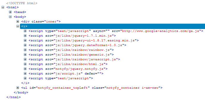 html script tag type